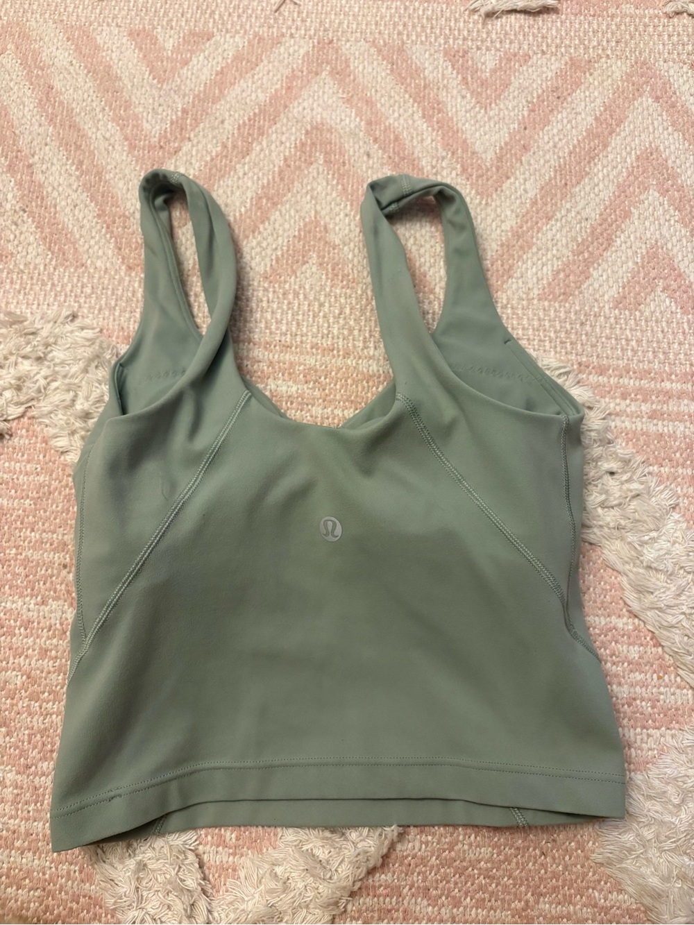 lululemon athletica Sage Green Supportive Crop Sports Bra